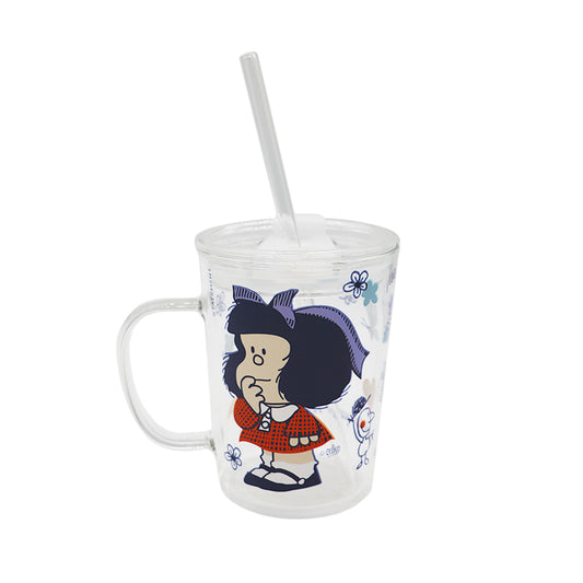 Mug con tapa Mafalda