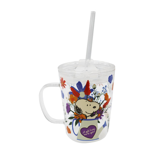 Mug con tapa Snoopy